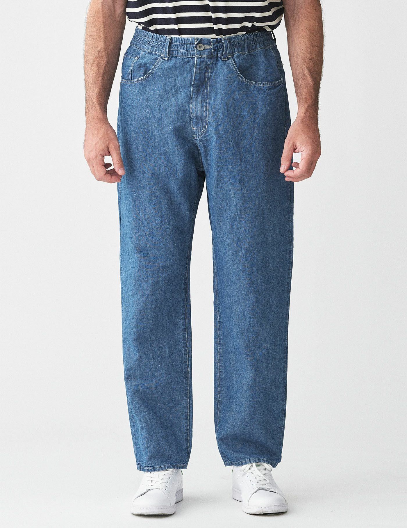 SALE】 9oz CO/LIキャンバスデニム ペグトップ5ポケットパンツ