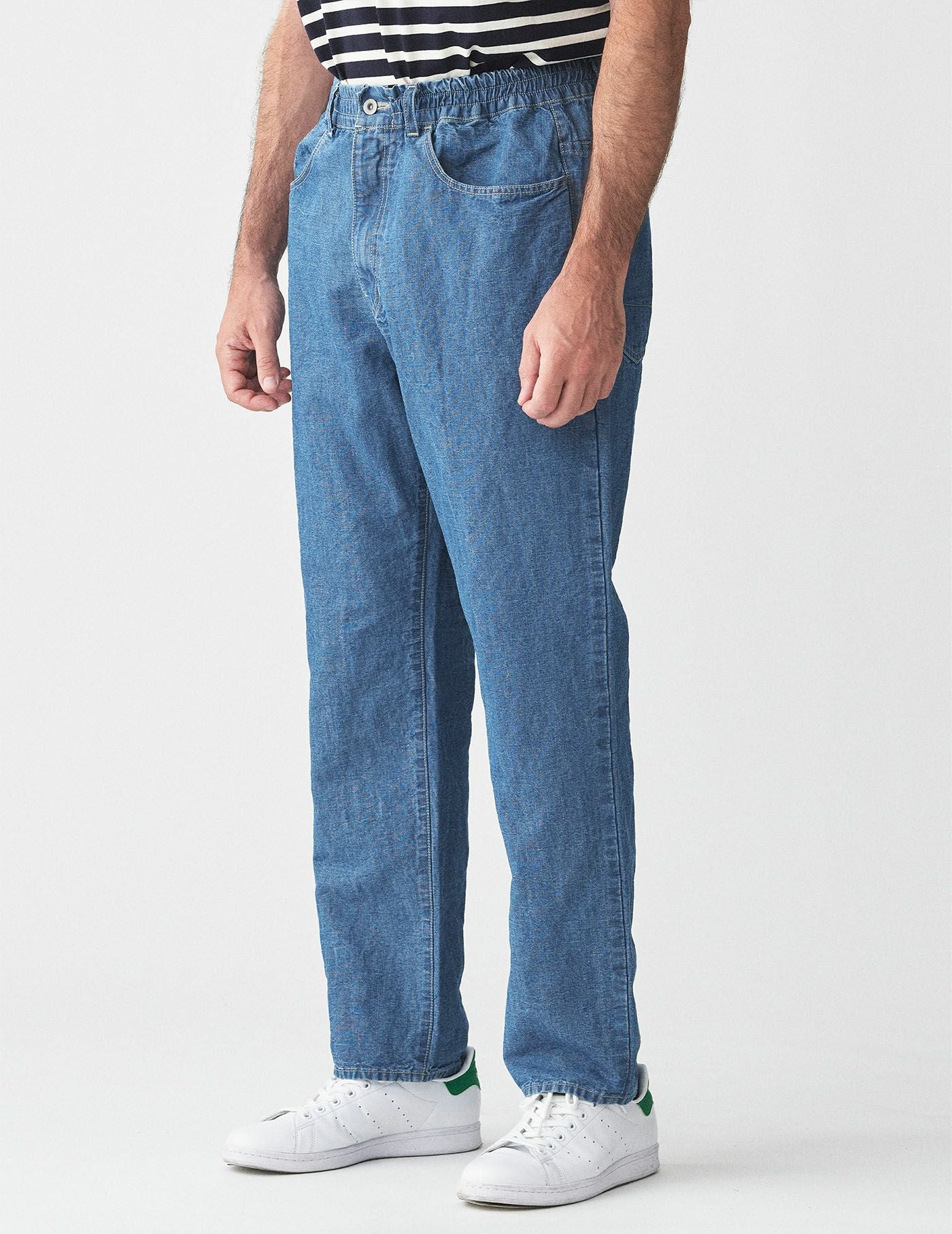 SALE】 9oz CO/LIキャンバスデニム ペグトップ5ポケットパンツ