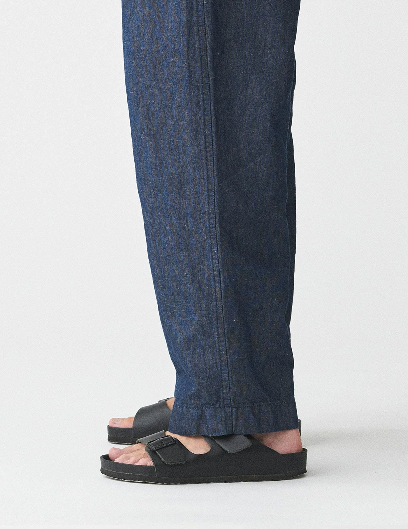 W POINT】【SALE】 9oz CO/LIキャンバスデニム ワイドワンタックパンツ