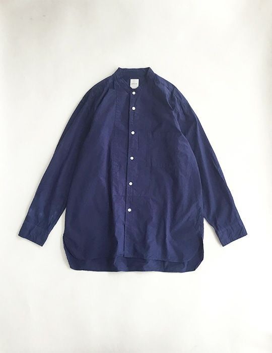 W POINT】【SALE】 オーガニックCOブロード スタンドカラーロング