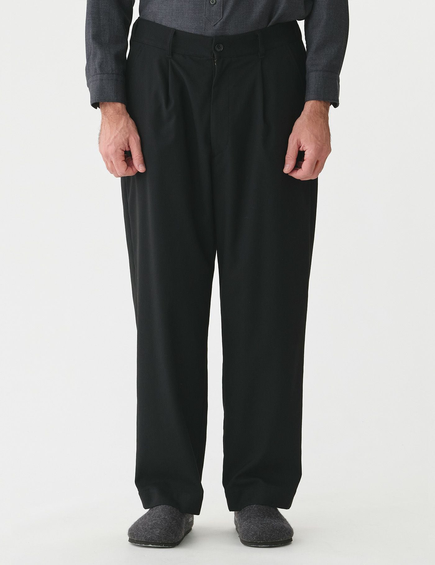 SALE】PE/RAツイルストレッチワンタックワイドパンツ | (パドカレ)公式