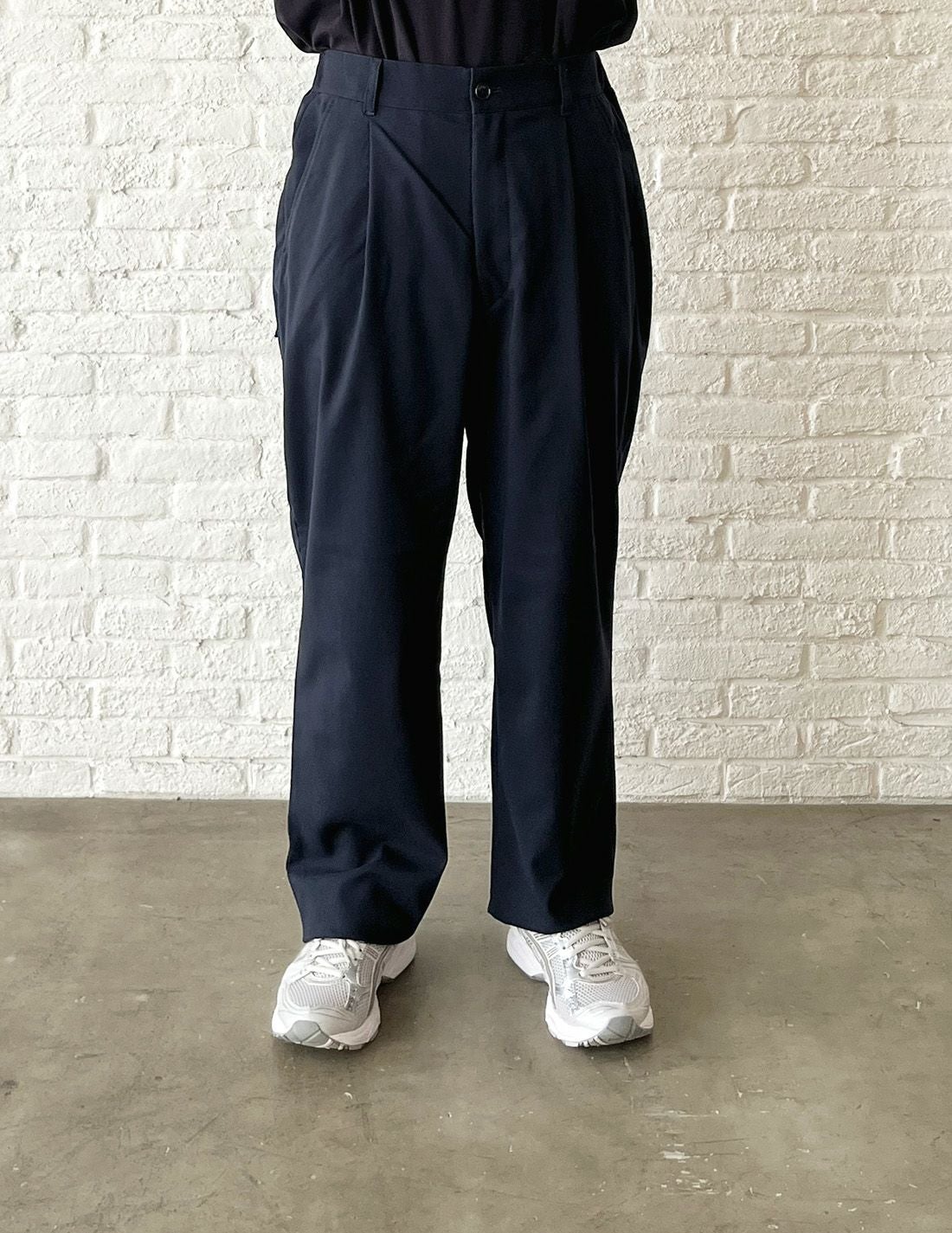 SALE】PE/RAツイルストレッチワンタックワイドパンツ | (パドカレ)公式