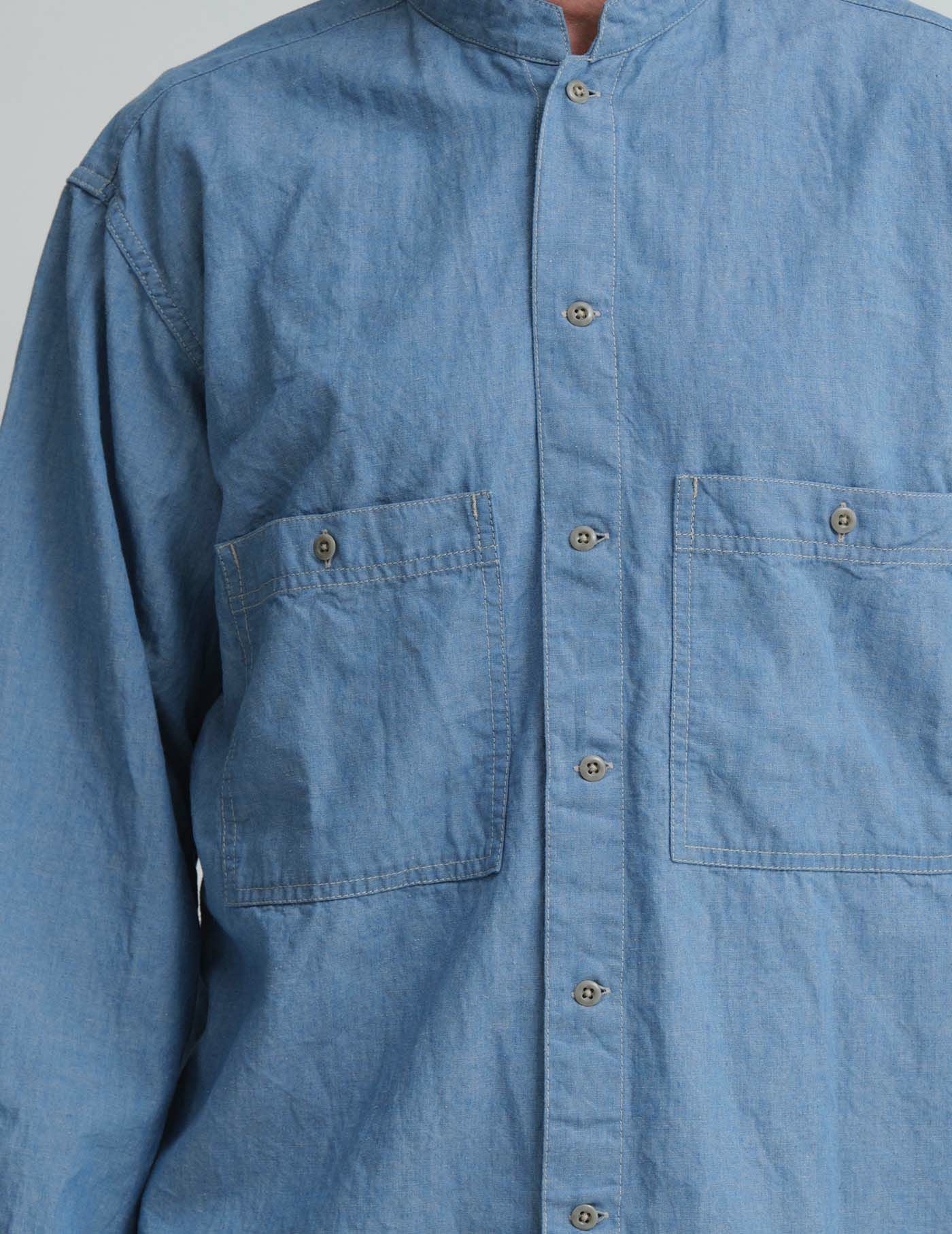 SALE】CO/LIシャンブレースタンドカラーシャツ | (パドカレ)公式