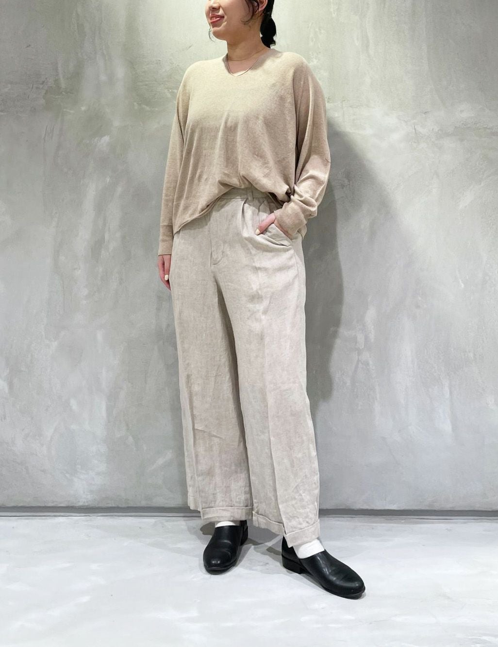 65 ナチュラル/36size：スタッフ163㎝