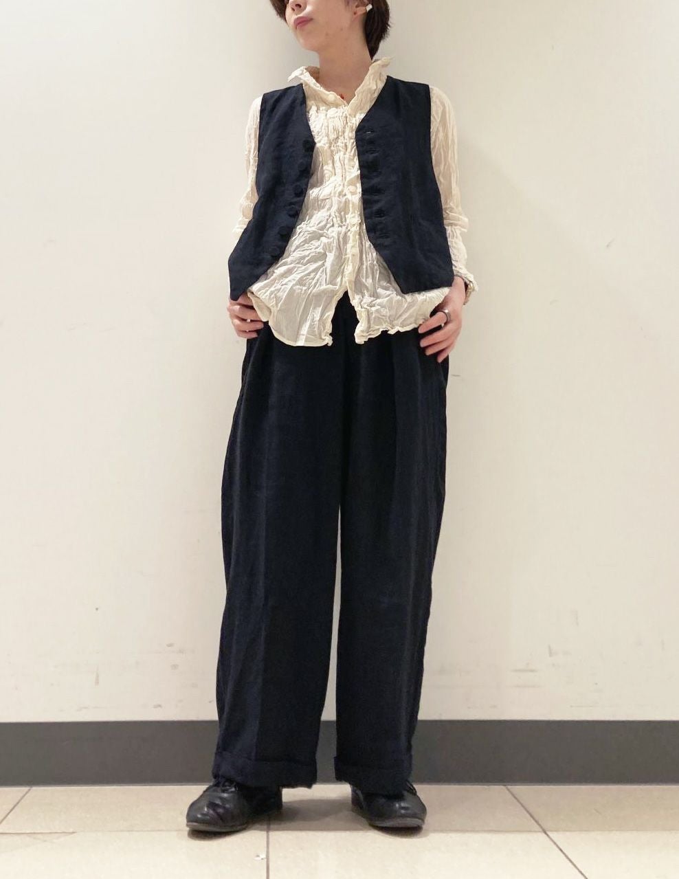 20 ネイビー/34size：スタッフ149㎝