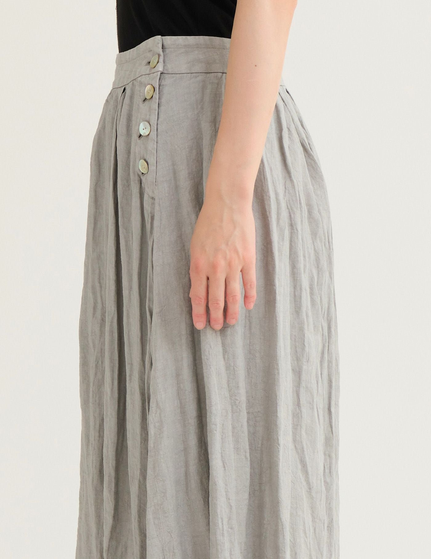 SALE】フレンチリネンノンシルワッシャー スカート | (パドカレ)公式