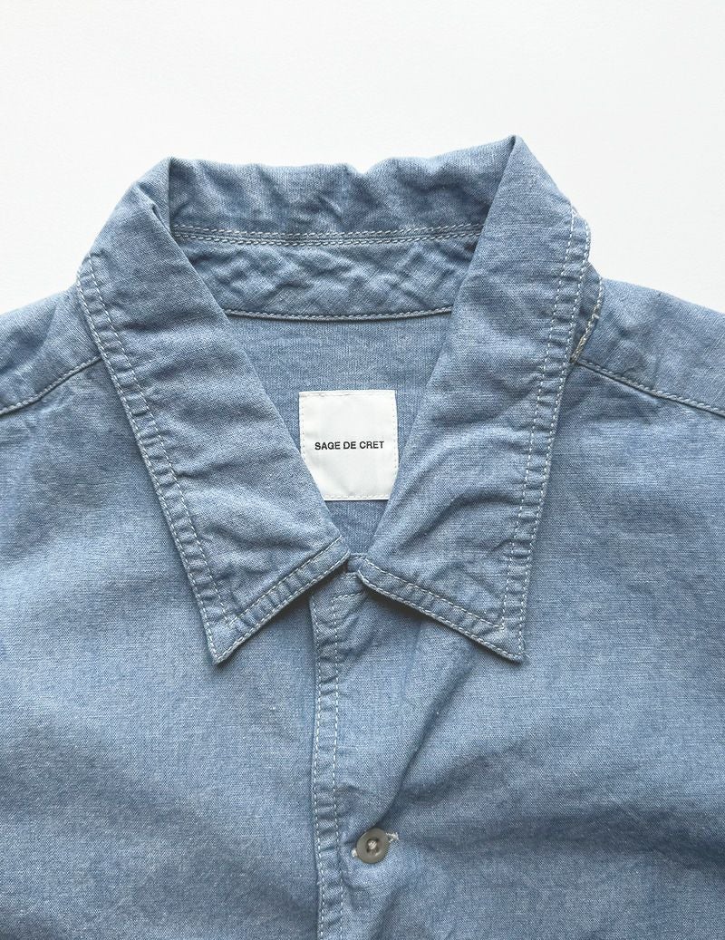 SALE】CO/LIシャンブレー半袖オープンカラーシャツ | (パドカレ)公式