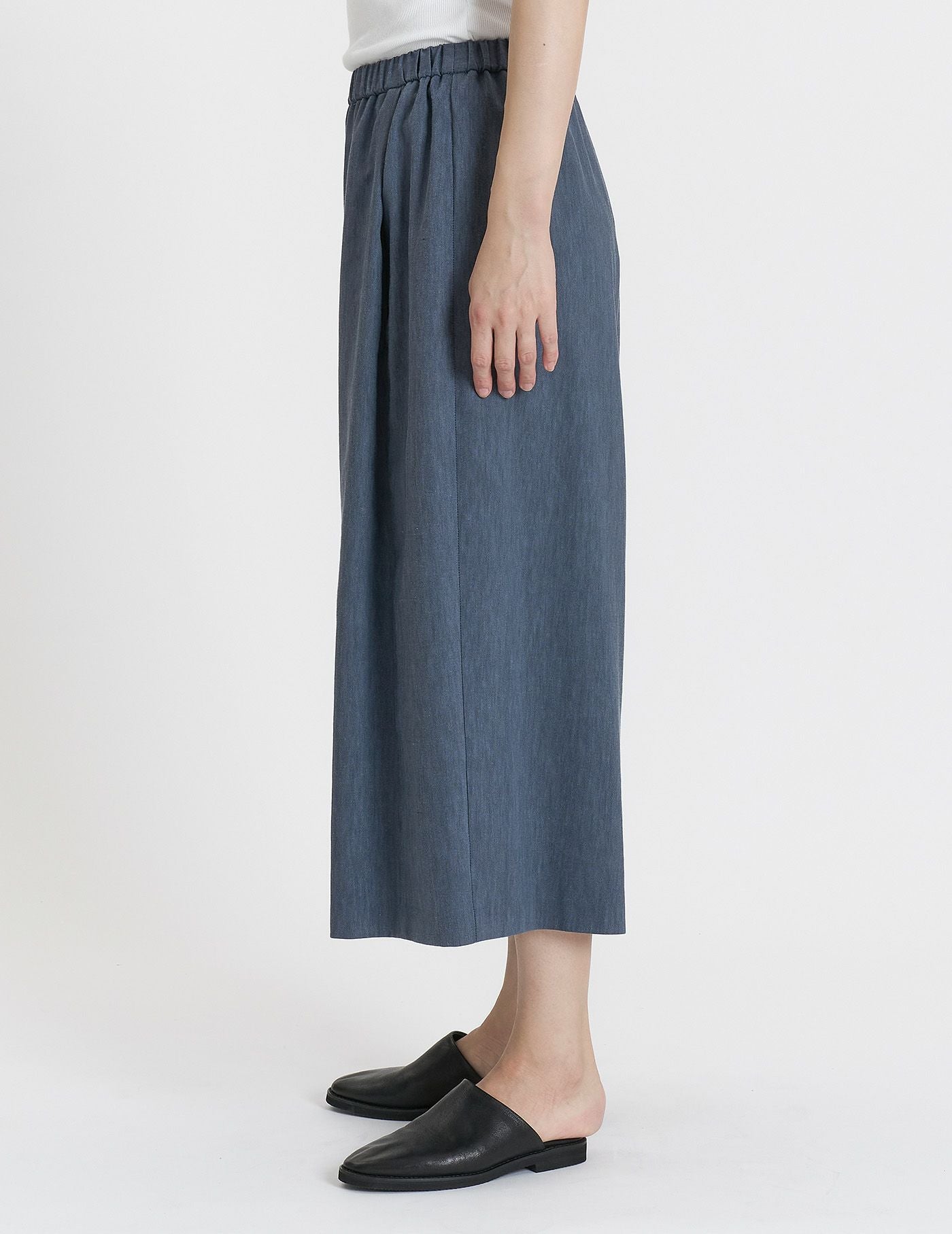 SALE】コットンリネン綾ストレッチ サルエルパンツ | (パドカレ)公式