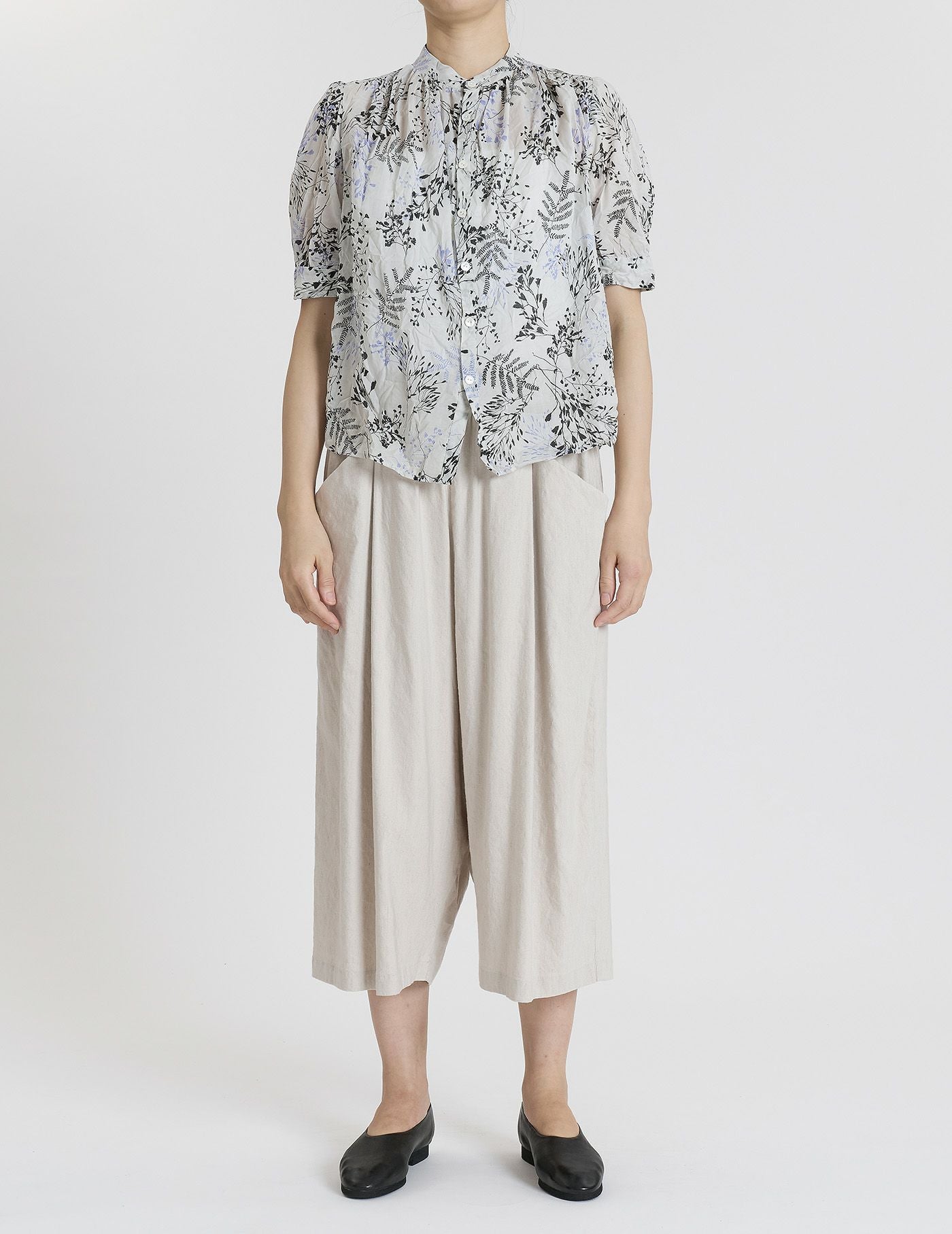 SALE 2BUY more 10%OFF】リネンレーヨンストレッチ サルエルパンツ