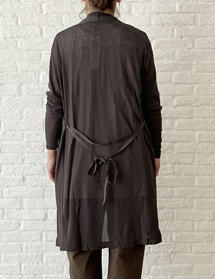 FINAL SALE】 水撚りドライコットン ロングカーディガン | (パドカレ