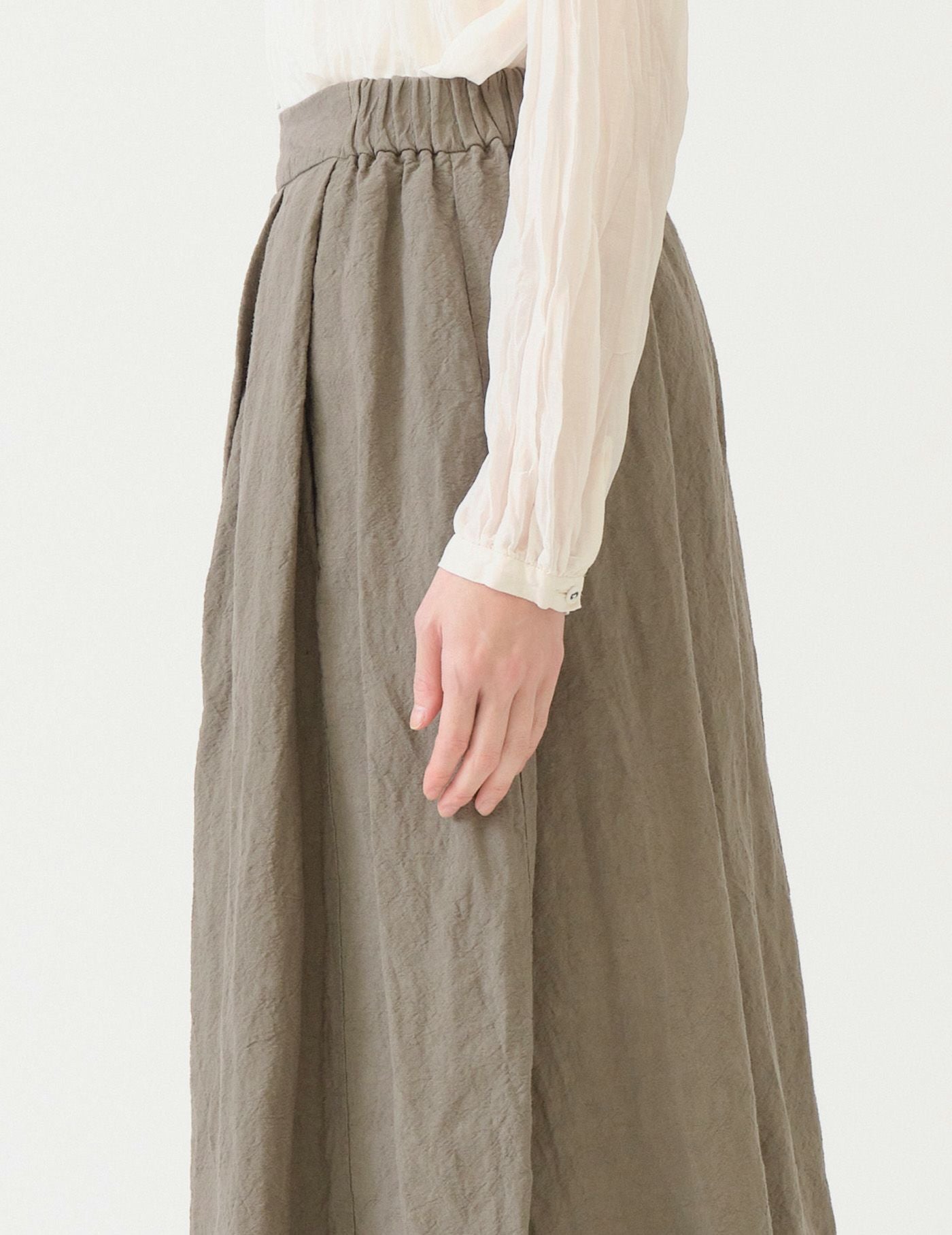 新品 税込42,900円 パドカレ リネンコットンナチュラルワッシャー スカート SALE 2BUY more 10%OFF】リネンコットンナチュラルワッシャー スカート