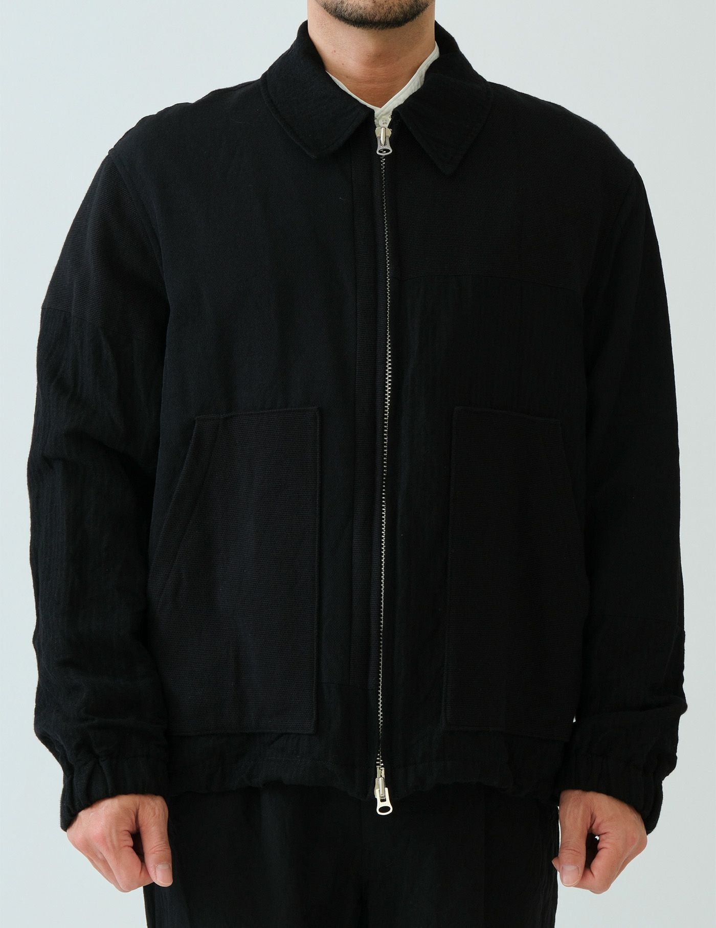 SALE】 マルチファブリックパッチワークZIP UPショートジャケット