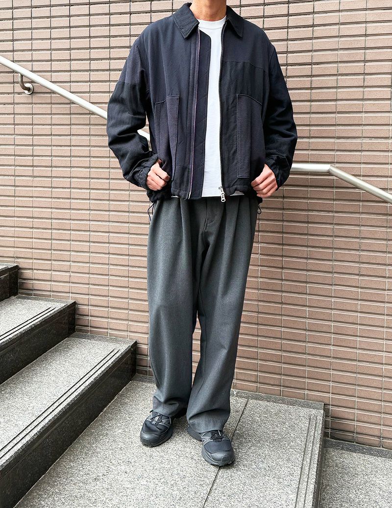 SALE】 マルチファブリックパッチワークZIP UPショートジャケット