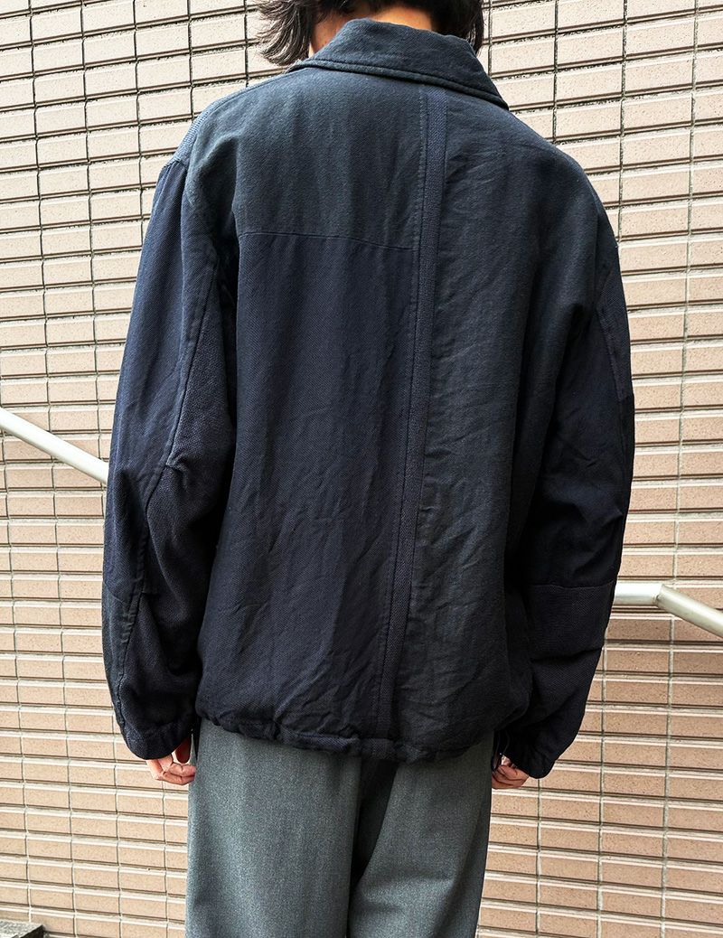 パドカレ　パッチワークジャケット SALE】 マルチファブリックパッチワークZIP UPショートジャケット
