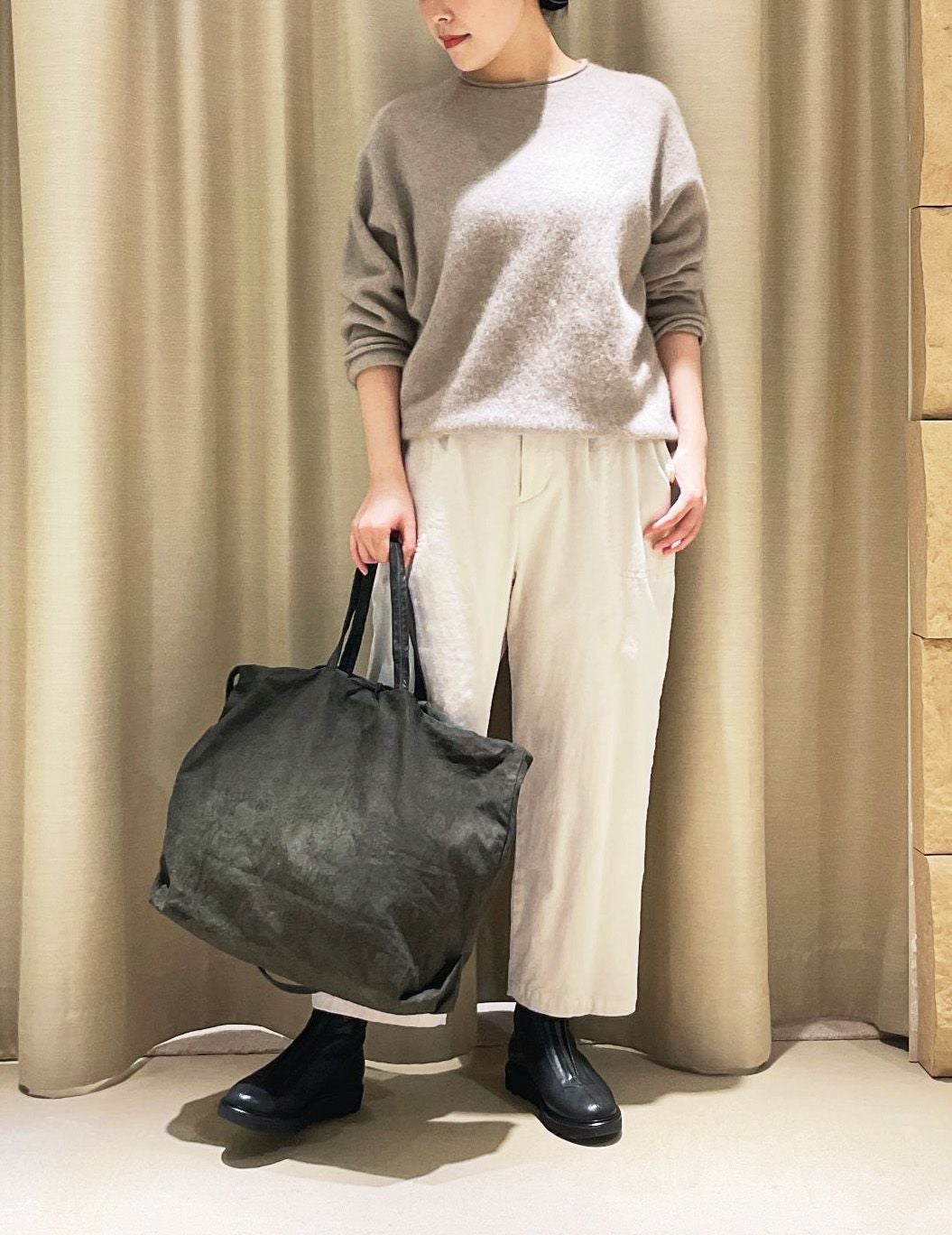 04 アイボリー/36size：スタッフ162㎝