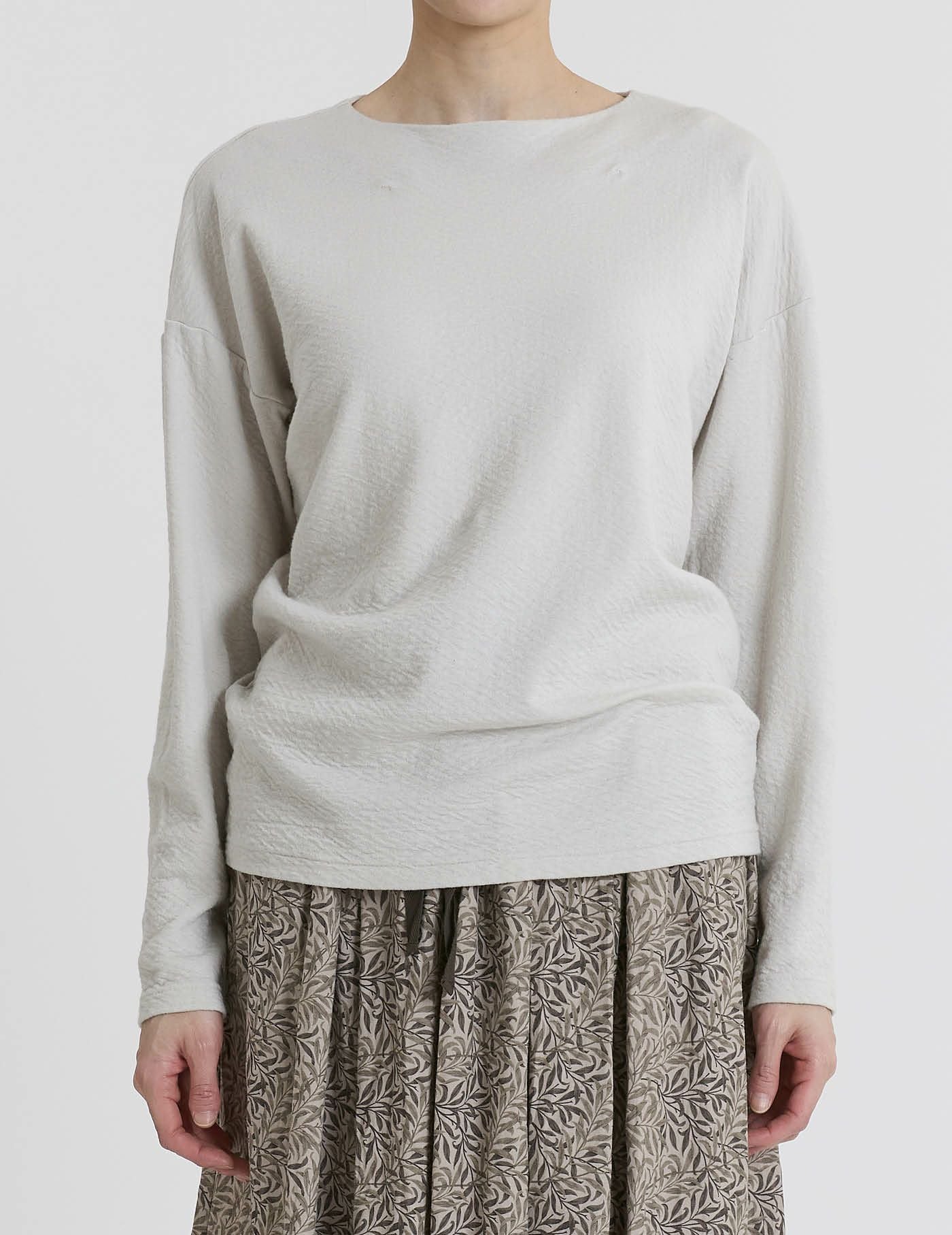 【pas de calais】コットンWフェイス ワイドプルオーバー✴︎カーキ コットンWフェイスプルオーバー | (パドカレ)公式オンラインストア