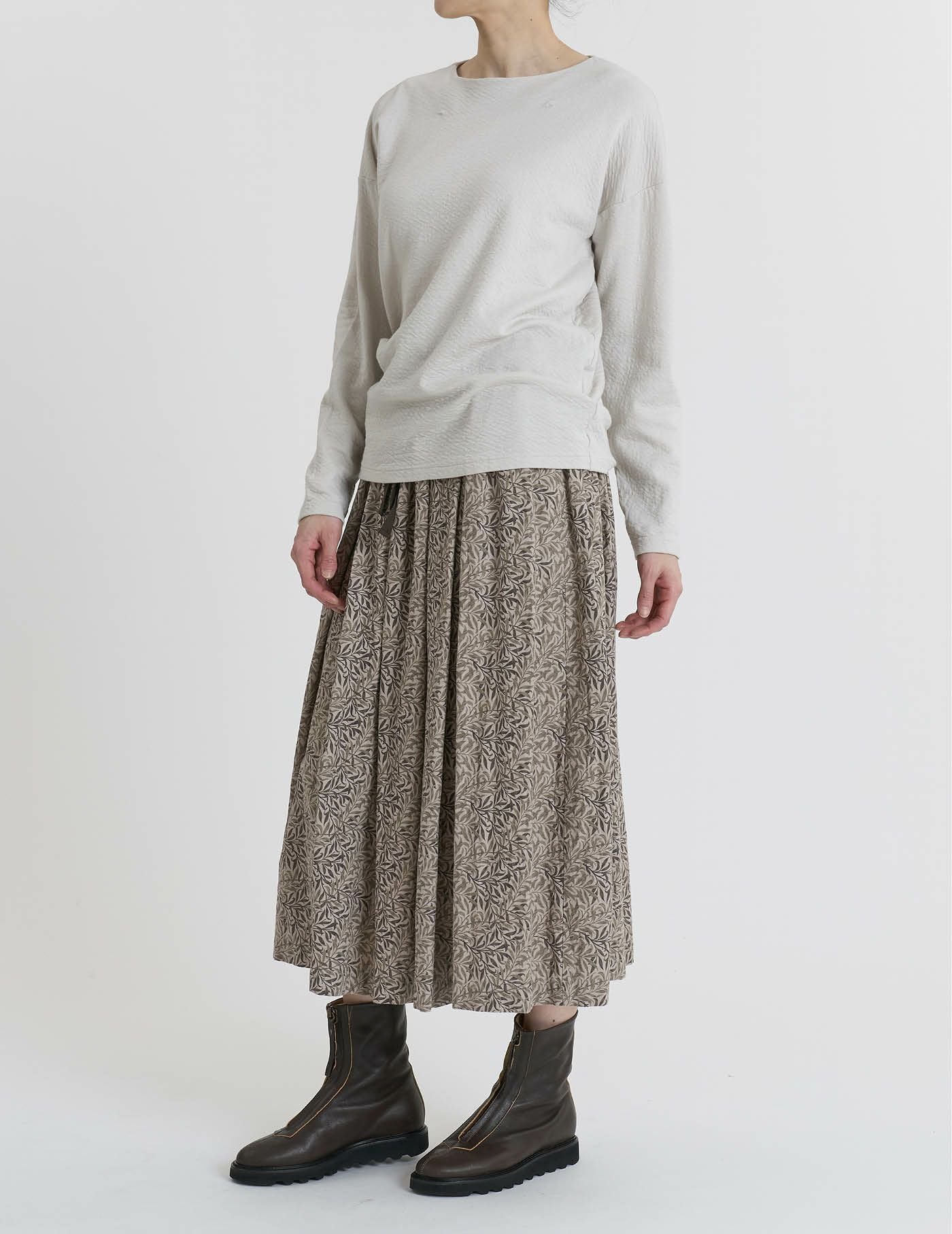 【pas de calais】コットンWフェイス ワイドプルオーバー✴︎カーキ コットンWフェイスプルオーバー | (パドカレ)公式オンラインストア
