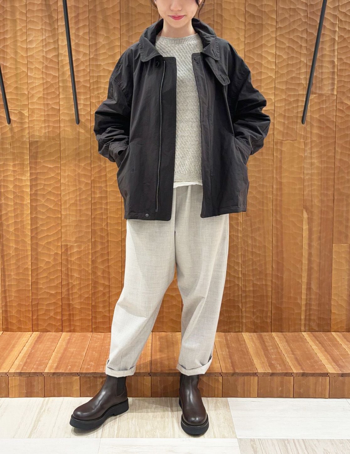 90 ブラック/36size：スタッフ158㎝