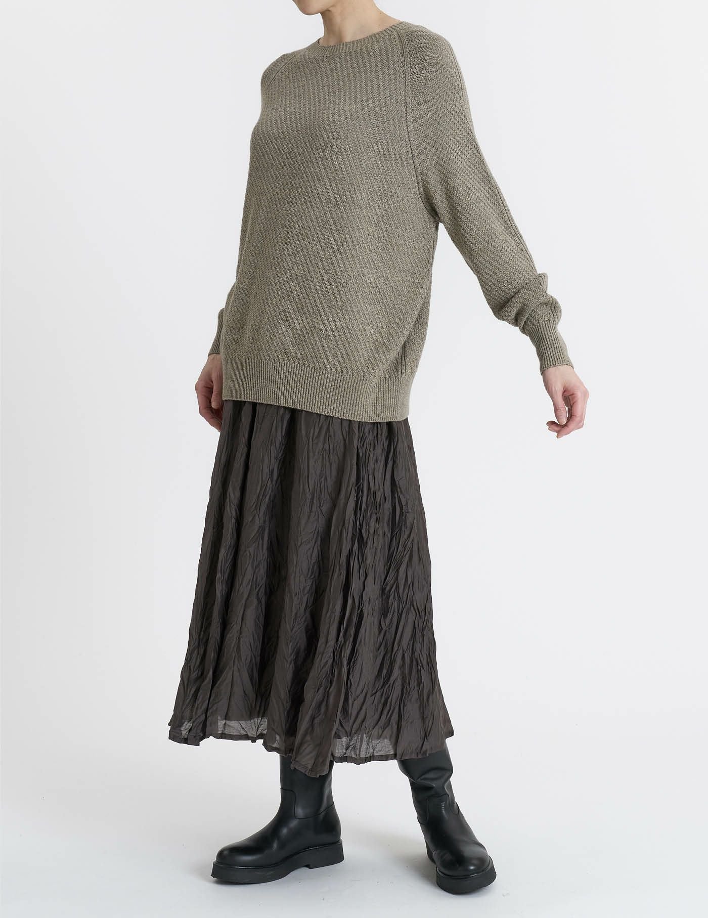パドカレ pas de calais ニットコート ウールリネンアルパカ 緑 パドカレ pas de calais ニットコート ウールリネンアルパカ 緑 - メルカリ