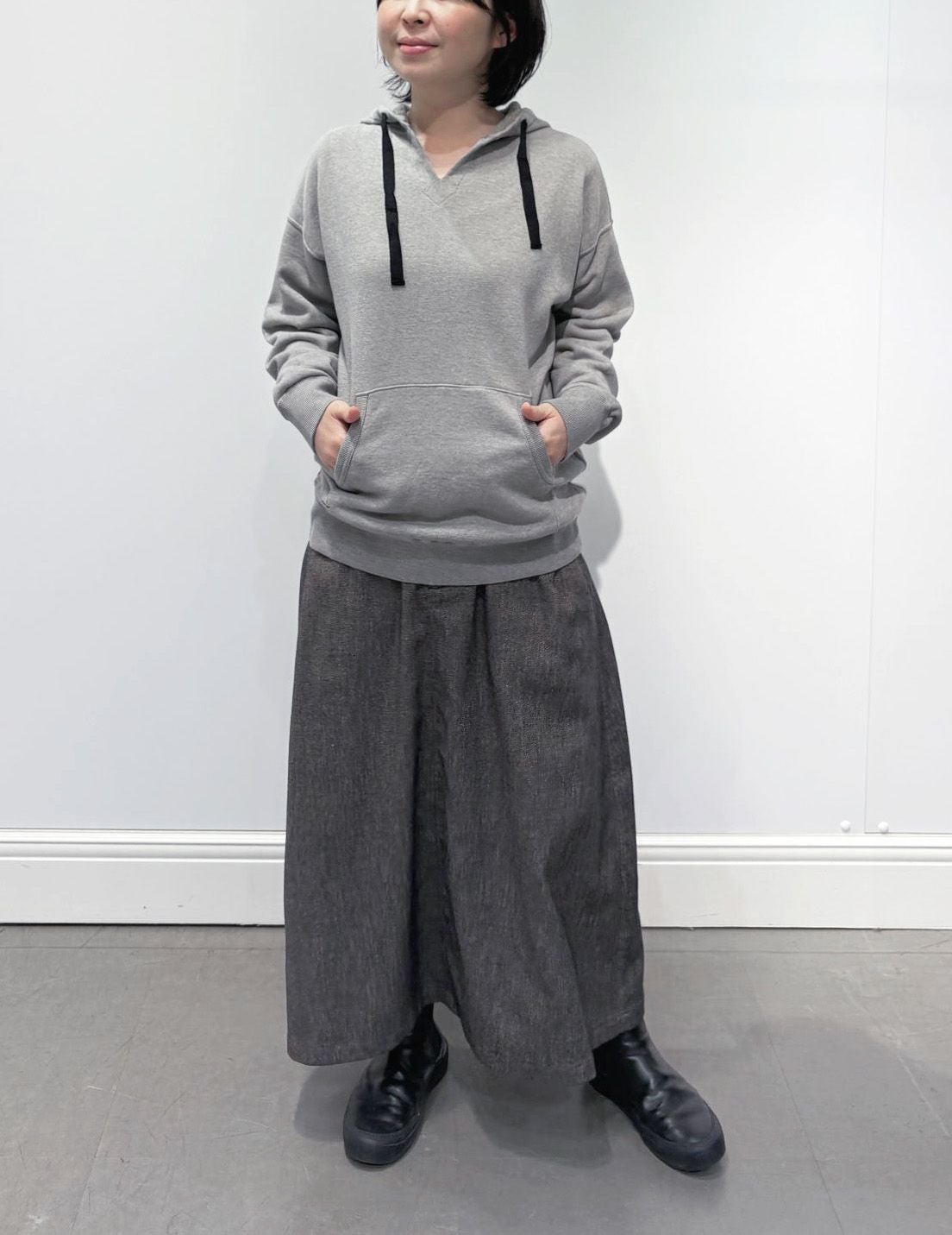 50 グレー/36size：スタッフ155㎝