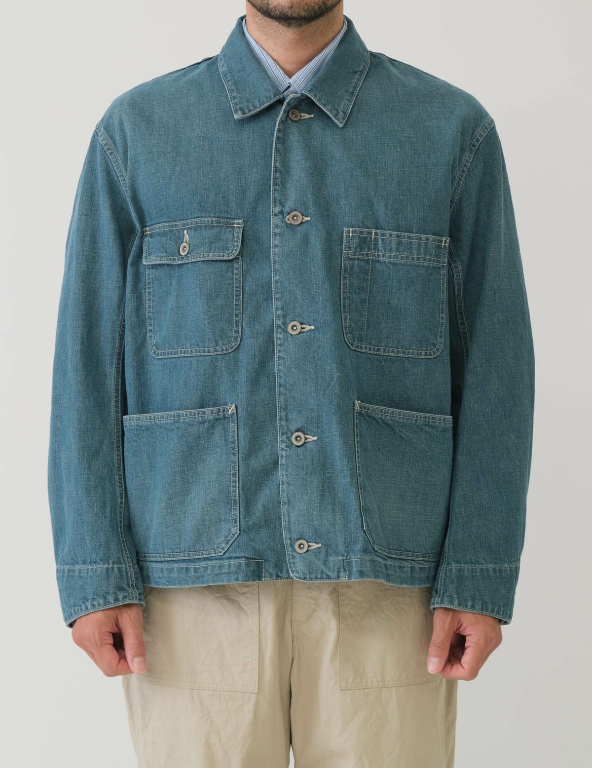 35 ブルー　Msize：モデル180㎝