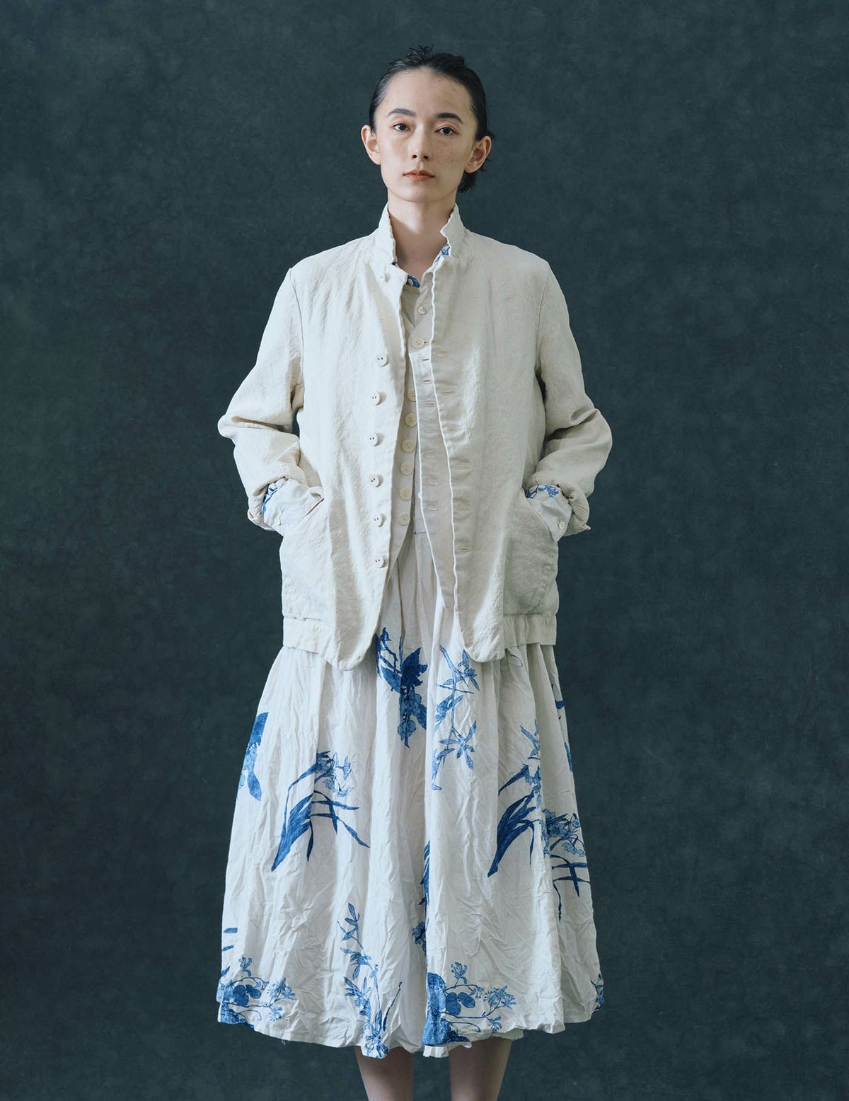 04 アイボリー/36(M)size：モデル 172cm