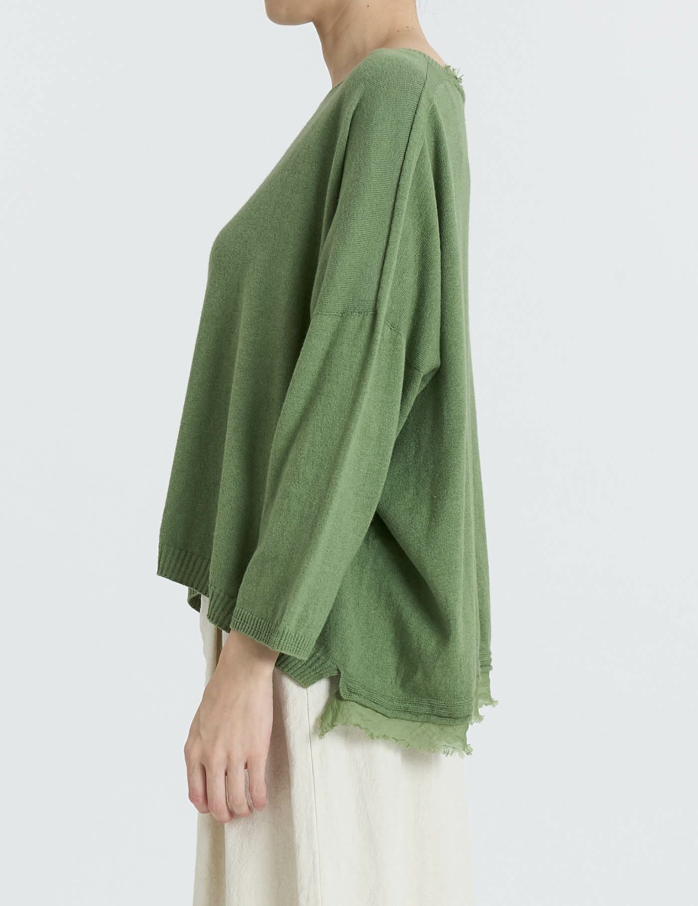 パドカレ pas de calais ニットコート ウールリネンアルパカ 緑 パドカレ pas de calais ニットコート ウールリネンアルパカ 緑 - メルカリ