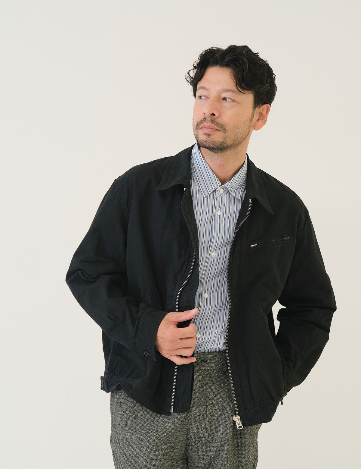 90 ブラック　Msize：モデル180㎝