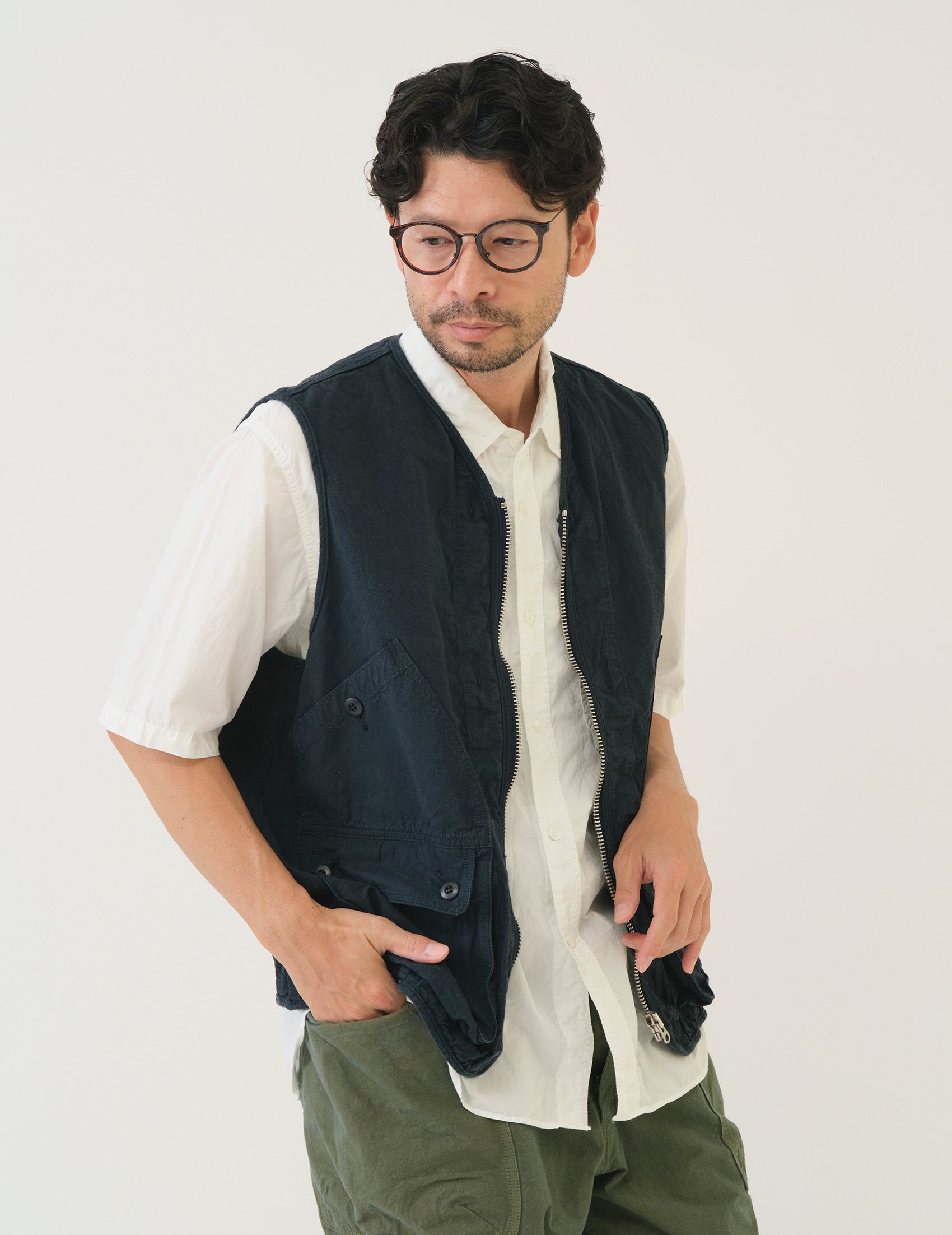 SAGE DE CRET サージュデクレ ワークジャケット 2ポケ サイズL sage de cret（サージュデクレ） アウター ジャケット Co/Liバック