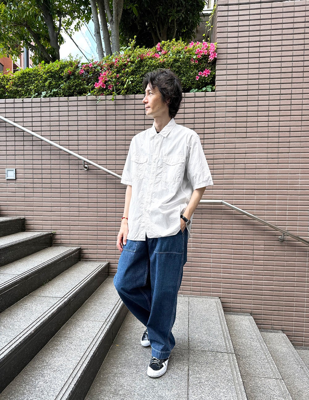 02 オフホワイト　Msize：スタッフ180㎝