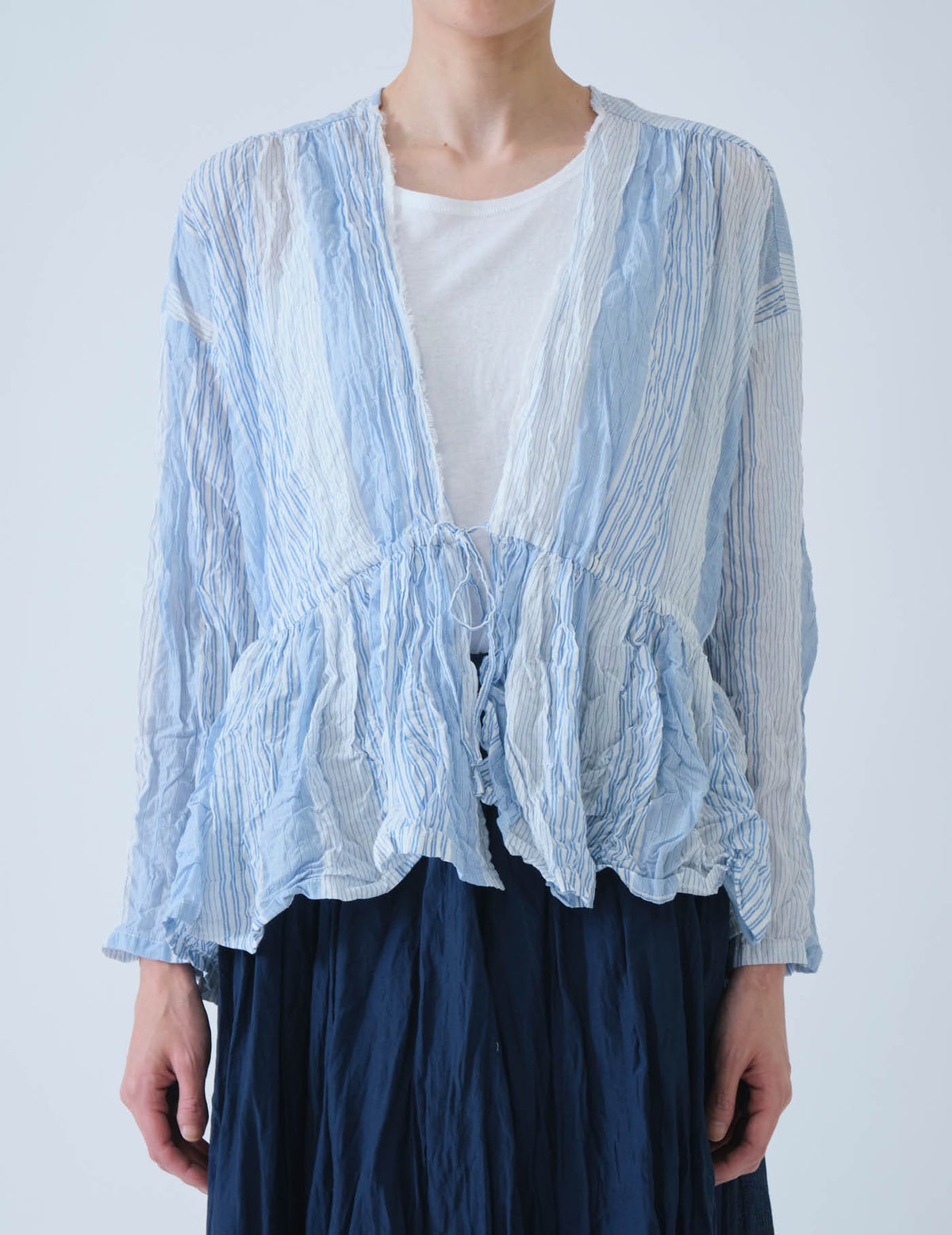 02 ランダムストライプ/36(M)size：モデル169㎝