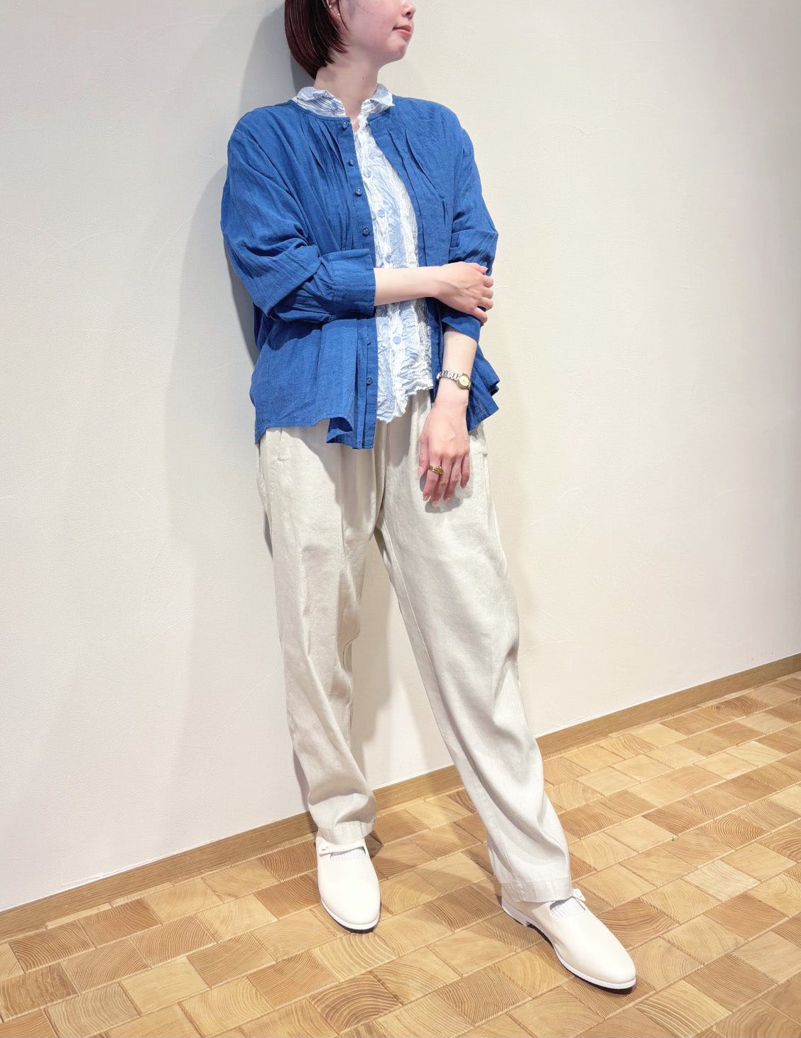 04 アイボリー/34size：スタッフ150㎝