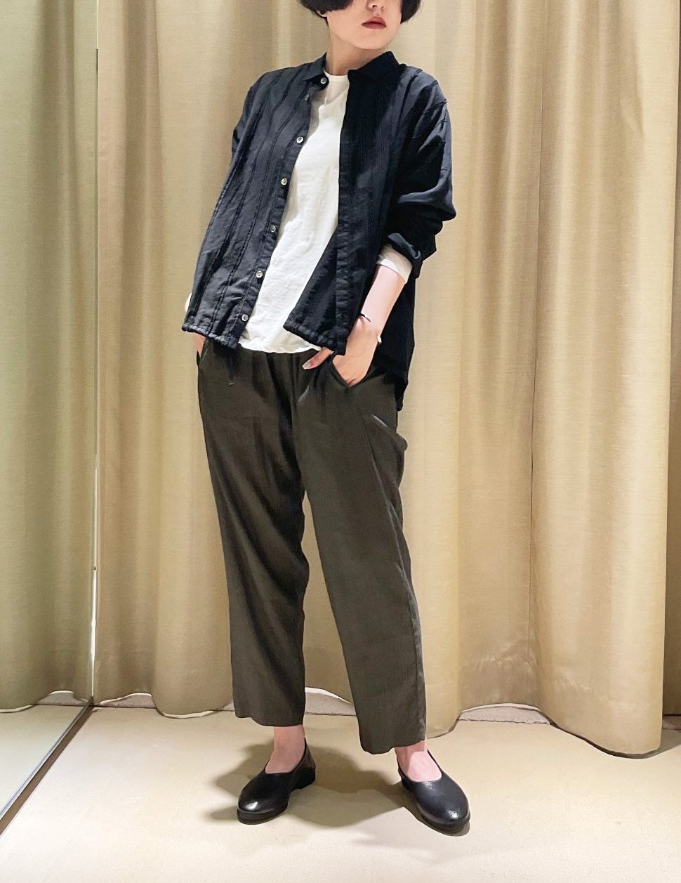44 カーキ/36size：スタッフ160㎝