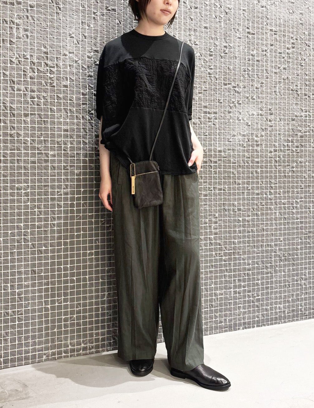 ＋10%POINT】リネンレーヨンストレッチワイド パンツ | (パドカレ)公式