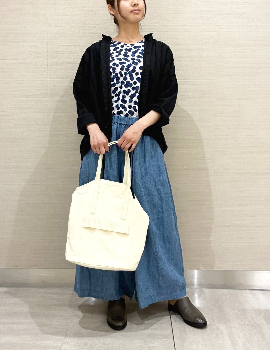 20 ネイビー/36size：スタッフ158㎝
