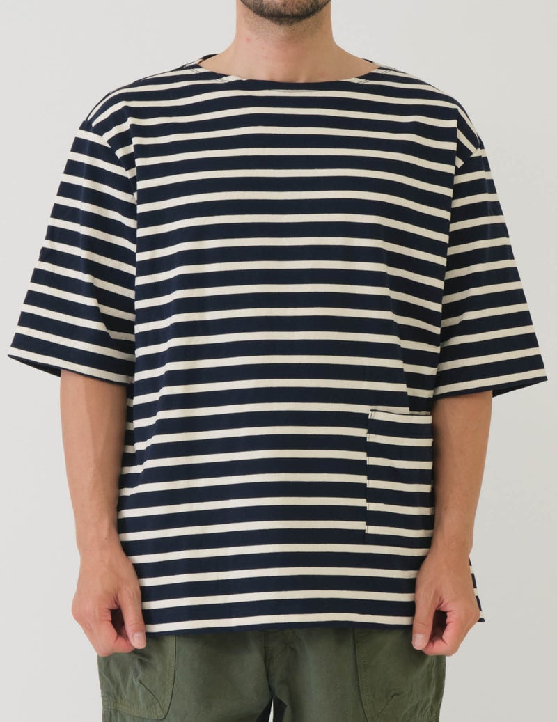 20 ネイビー×エクリュ　Msize：モデル180㎝