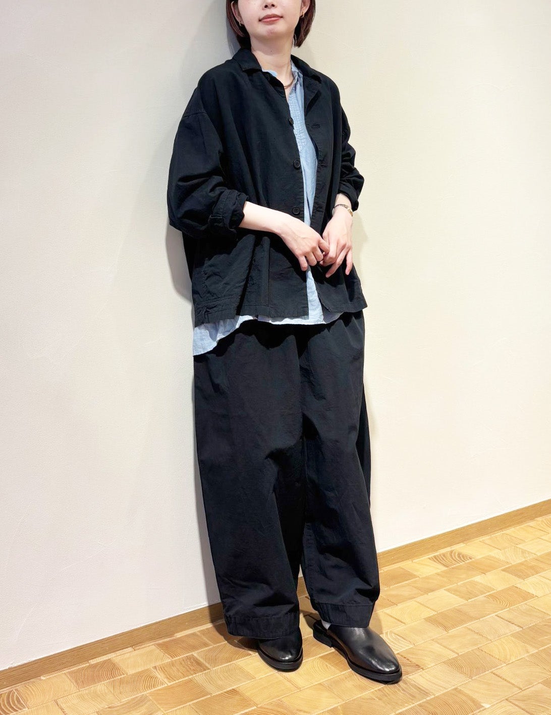 コットンリネンウェザー ワイドパンツ | (パドカレ)公式オンラインストア