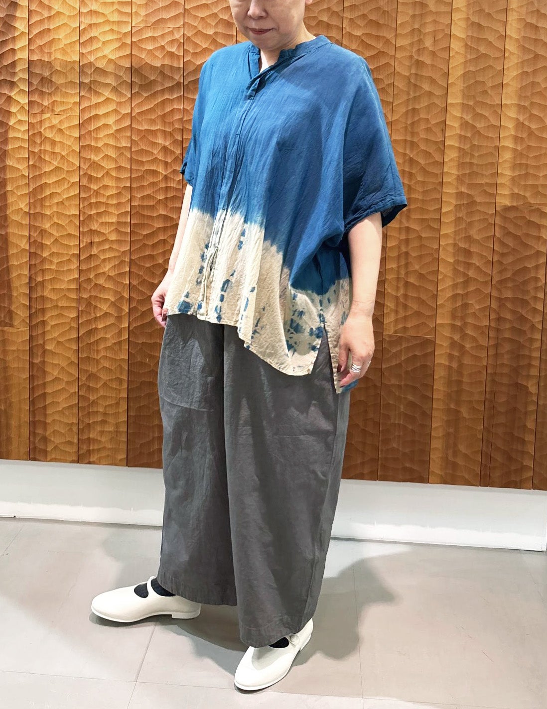 50 グレー/34size：スタッフ154㎝