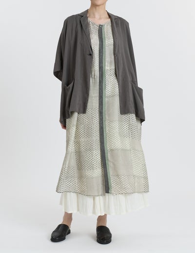 Chloé グレー チェック柄 テーラードジャケット 44 チェック柄 