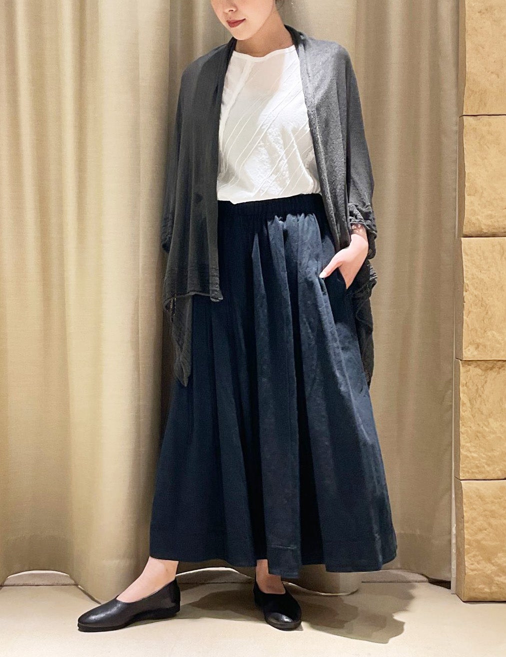 44 カーキ/36size：スタッフ162㎝