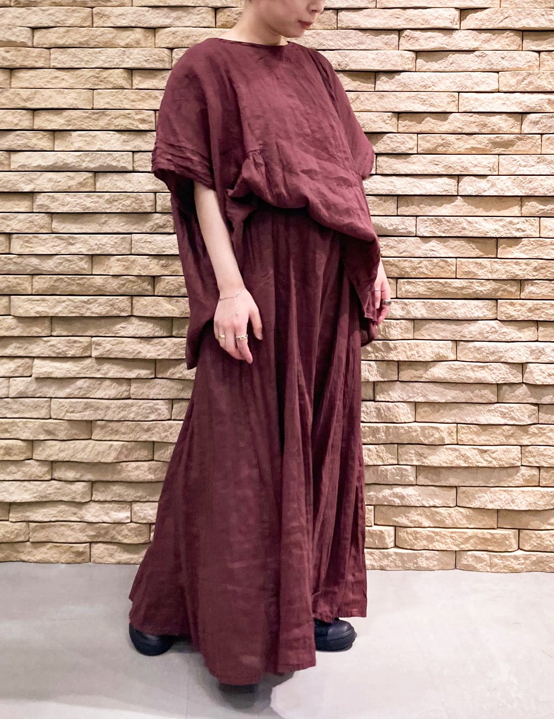 74 ボルドー/36size：スタッフ149㎝