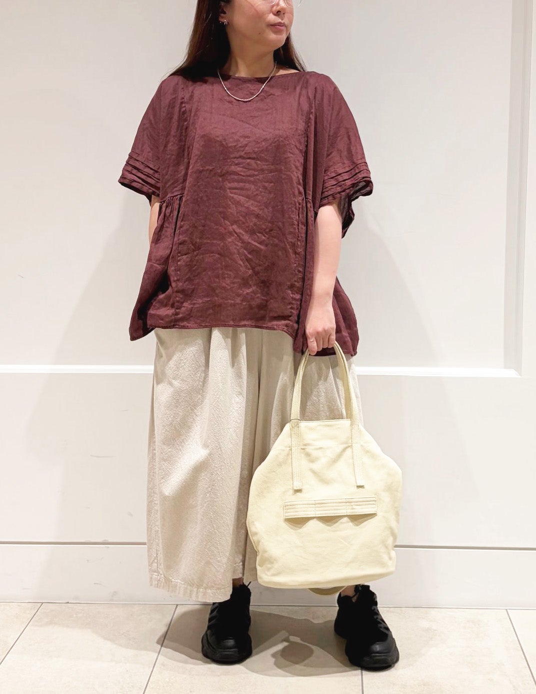 74 ボルドー/36size：スタッフ158㎝