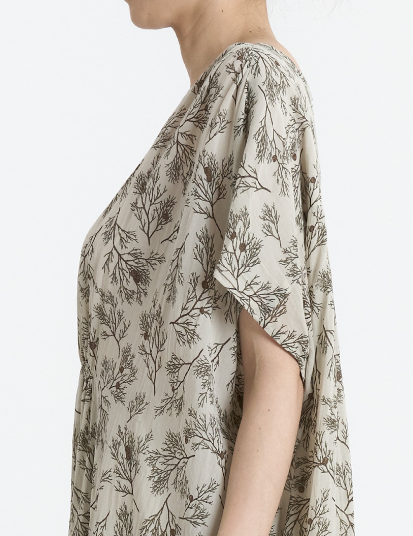 美品 pas de calais 21SS　キュプラコットン ドット ワンピ W POINT】キュプラコットンボイルプリント ワンピース | (パドカレ
