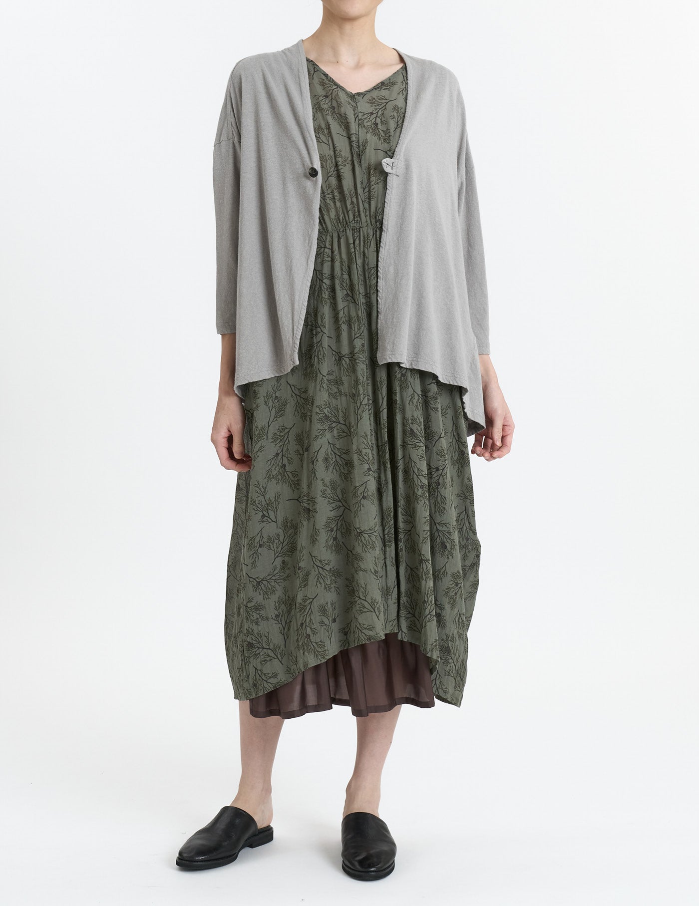 美品 pas de calais 21SS　キュプラコットン ドット ワンピ W POINT】キュプラコットンボイルプリント ワンピース | (パドカレ