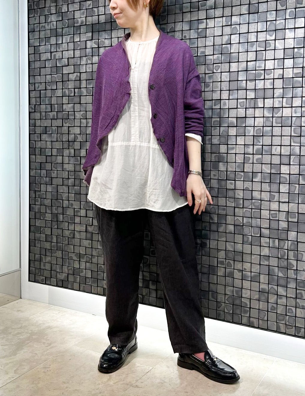 04 アイボリー/36size：スタッフ157㎝