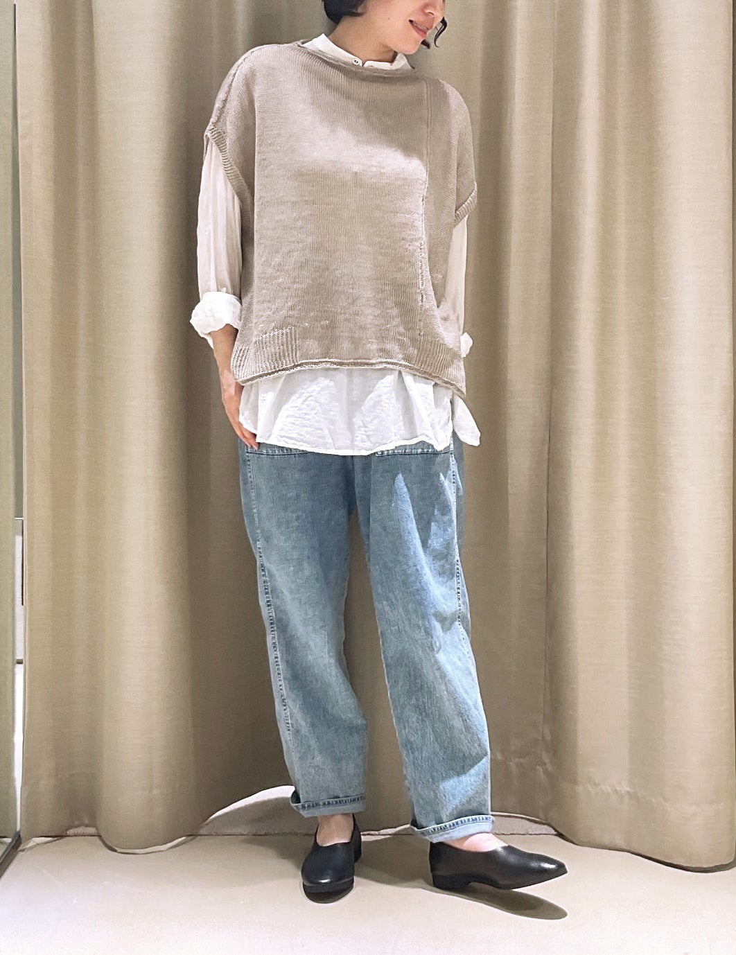 04 アイボリー/36size：スタッフ159㎝