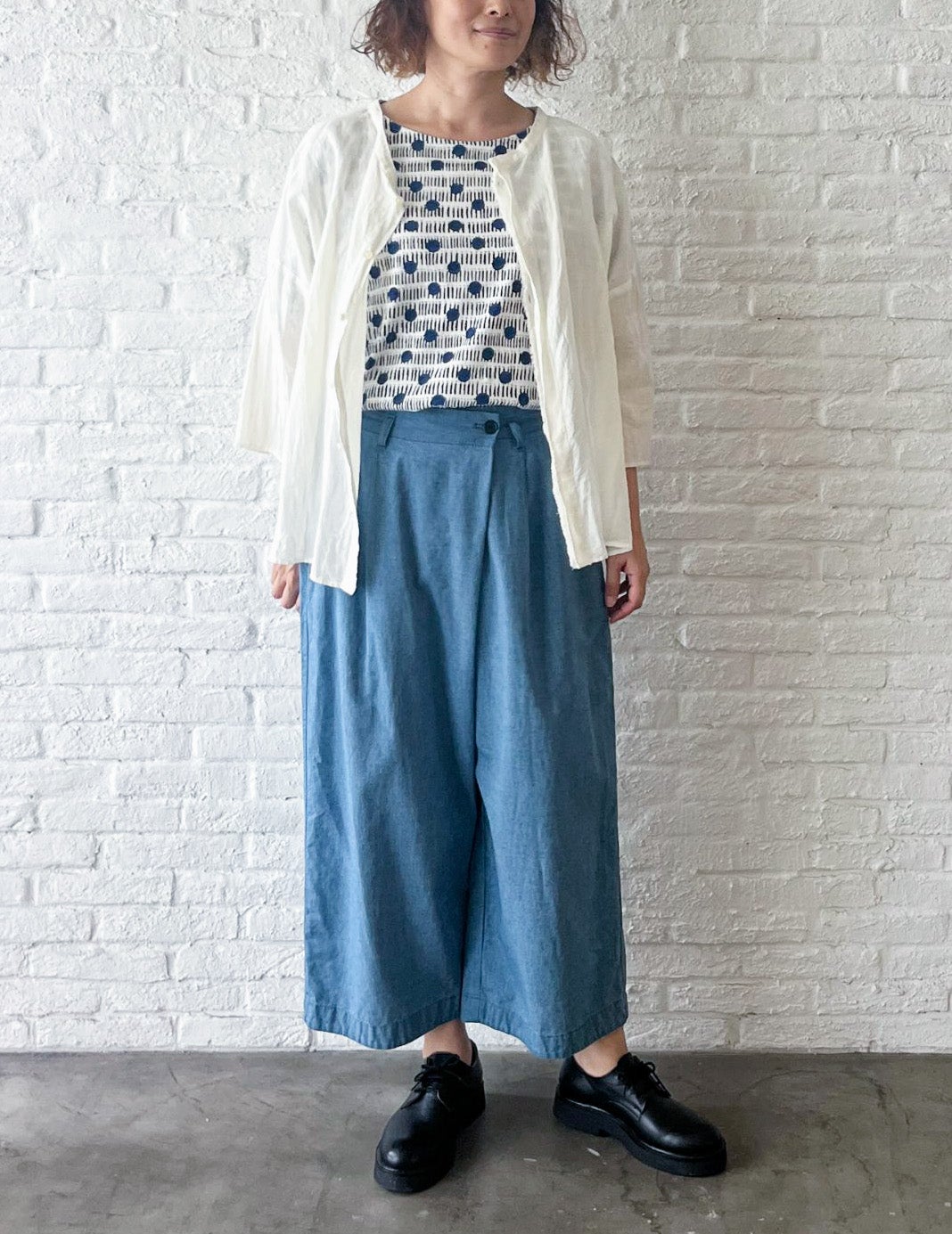 36 サックスブルー/36size：スタッフ167㎝