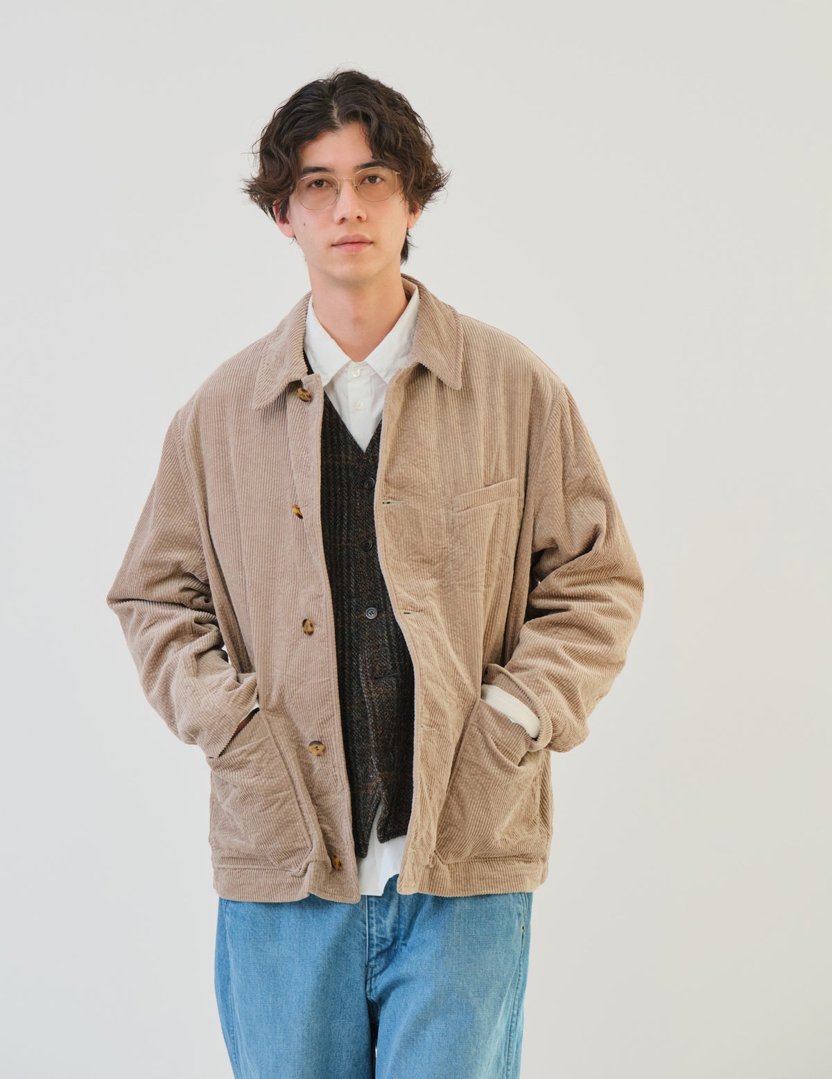 64 ベージュ　Msize：モデル185㎝
